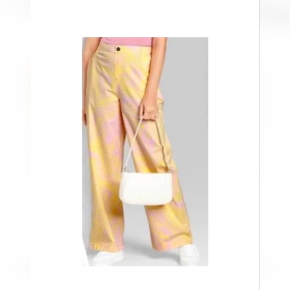 Wild Fable pale pink wide leg pants - Picture 1 of 6